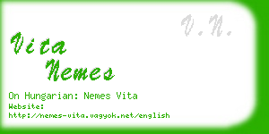 vita nemes business card